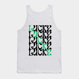 Lucky t-shirt design for St.Patricks day Tank Top